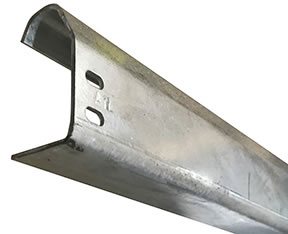 300-38110 (3" Horizontal Track for 10' Tall (11'9"); Pair; 14 ga.)
