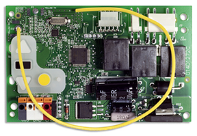 712-LMP-45ACT (Receiver Logic Board; Security Plus 2.0 Models 8355, 8357, 8587, LiftMaster 45ACT)