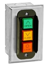 675-00025 (#3BF 3 Button, Open-Close-Stop w/ Stainless Steel Faceplate, NEMA 1 Flush Mount)