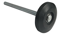 300-25105 (3" Sealed bearing Nylon Car Wash x 7 1/4" ZP stem 100 lb load; 100,000 12' door cycles)