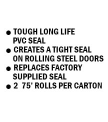 400-50200 (Rolling Steel Bottom Seal Grey; Two 75' rolls/ctn)