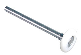 300-25005 (2" 11 ball x 4" Nylon Roller White; 75 lb load; 15,000 8' door cycles; 10/pkg - Full Boxes Only)